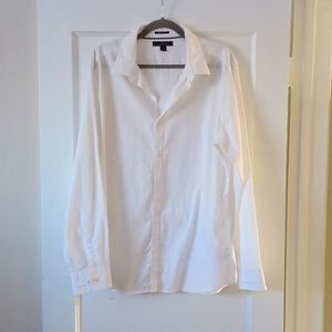 Marc Anthony Slim Fit Mens White Dress Shirt XL